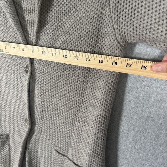 Cocogio Cardigan Sweater Small Gray Wool Blazer Italy Artsy Quiet Luxury Neutral - Picture 8 of 12